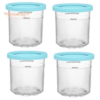 2 Pack Replacement Containers for Ninja Creami Pints and Lids, Reusable Ice  Cream Containers with Lids Creami Containers Compatible with NC301 NC300