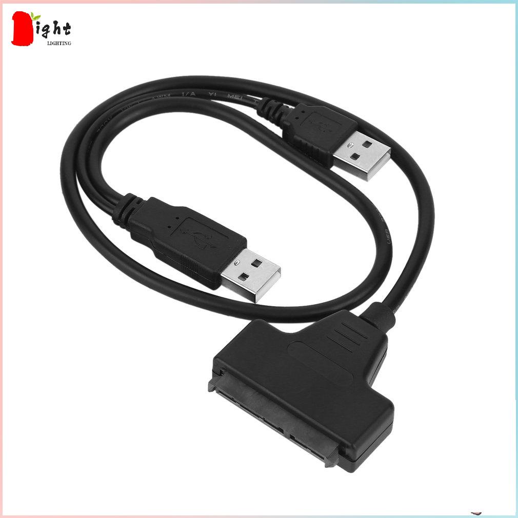 MRDSEF USB 2.0 Male To SATA 7+15P 22 Pin Cable Adapter For 2.5 INCH SSD