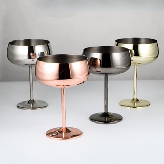 Nordic Drop Resistant Stainless Steel Wine Glass Tall Wine Glass Thickened  Metal Wine Glass Creative Bar Wine Glass Utensils