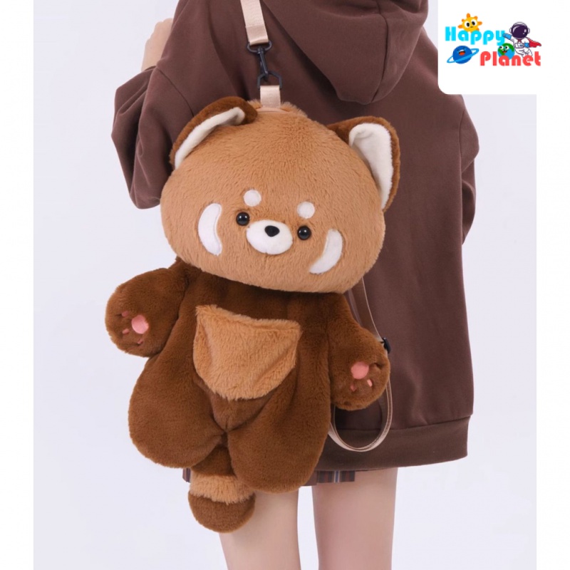 Genuine Goods [Guli Guli] Lesser Panda Backpack Plush Puppet and Doll ...
