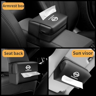 Car Sun Visor Tissue Box Holder Auto Interior Storage Mask Box