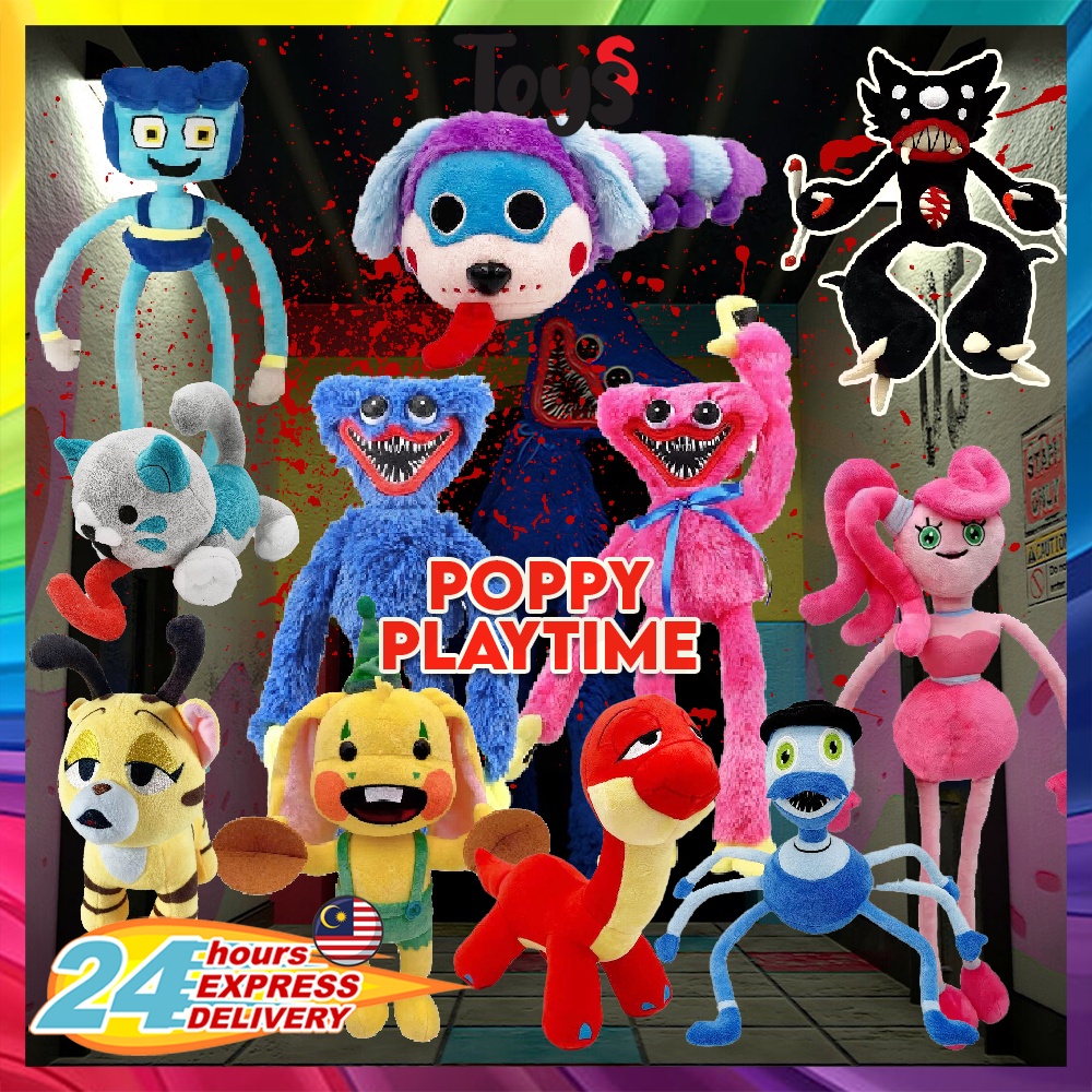 Poppy Playtime Huggy Wuggy Kissy Missy Plush Toy Mommy Daddy Anak