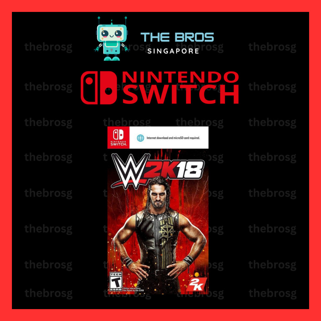 ⭐Nintendo Switch Digital Game | WWE 2K18⭐ | Shopee Singapore