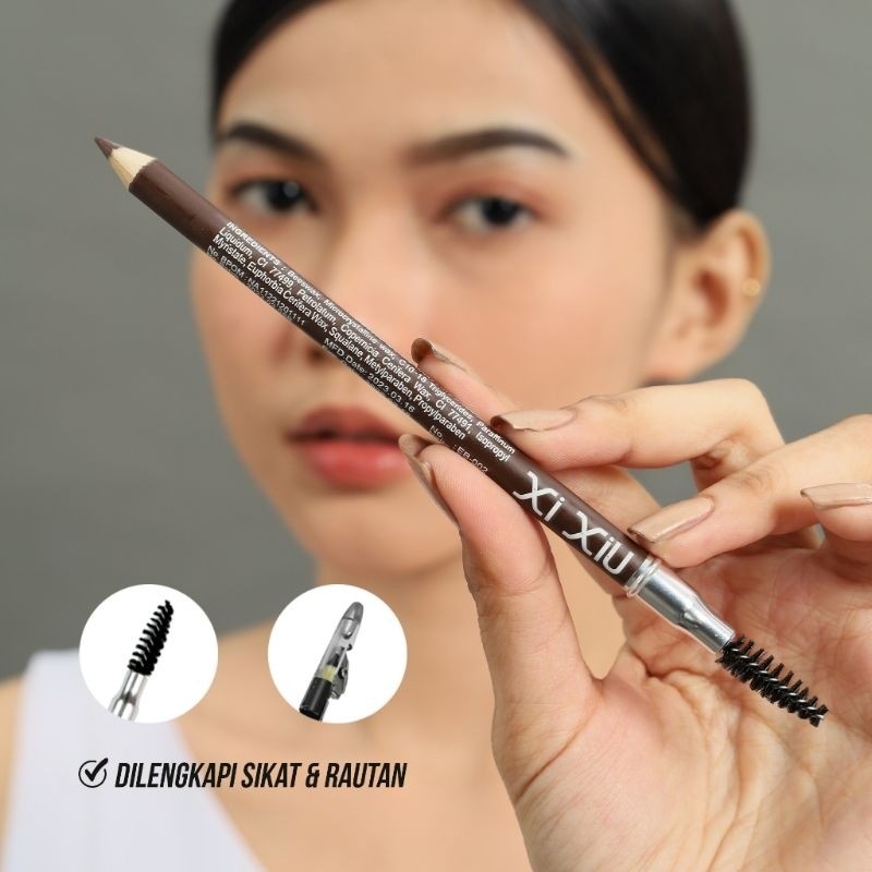 Xi Xiu Eyebrow Pencil / Merah Jingga Official - Gambar 3