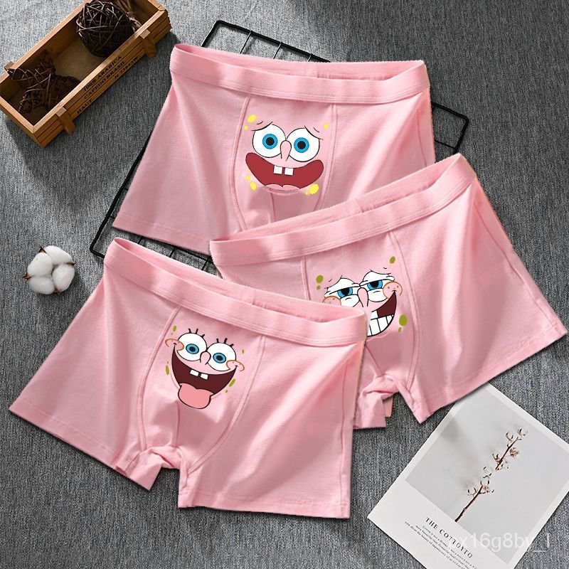 ️ZZPink Underwear Men's Sponge Baby Cotton Boxer Cute Cartoon Loose