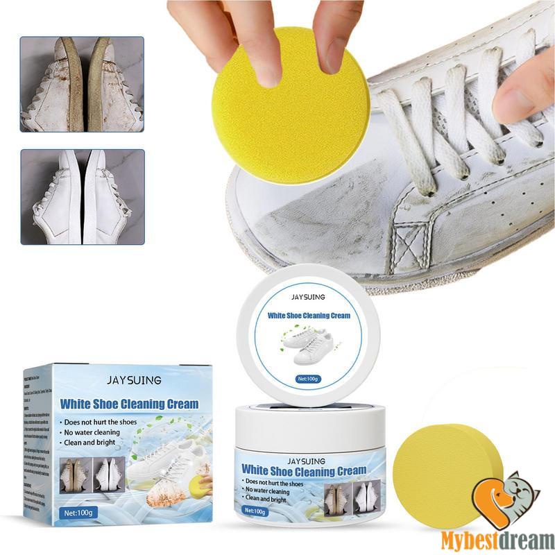 White Shoe Cleaning Cream No Water Cleaning Multipurpose Sports