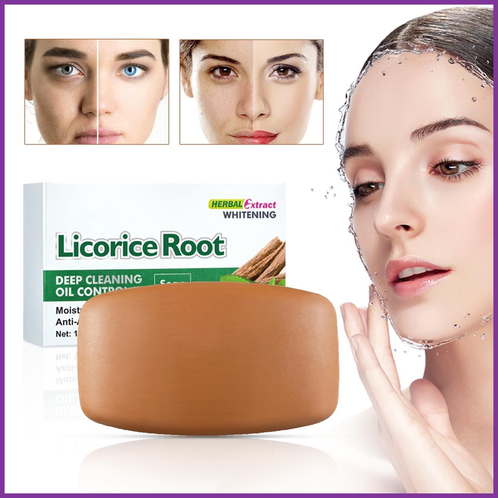Skin Brightening Soap Licorice Root Moisturizing Handmade Soap Soft Scrub for Sensitive Skin