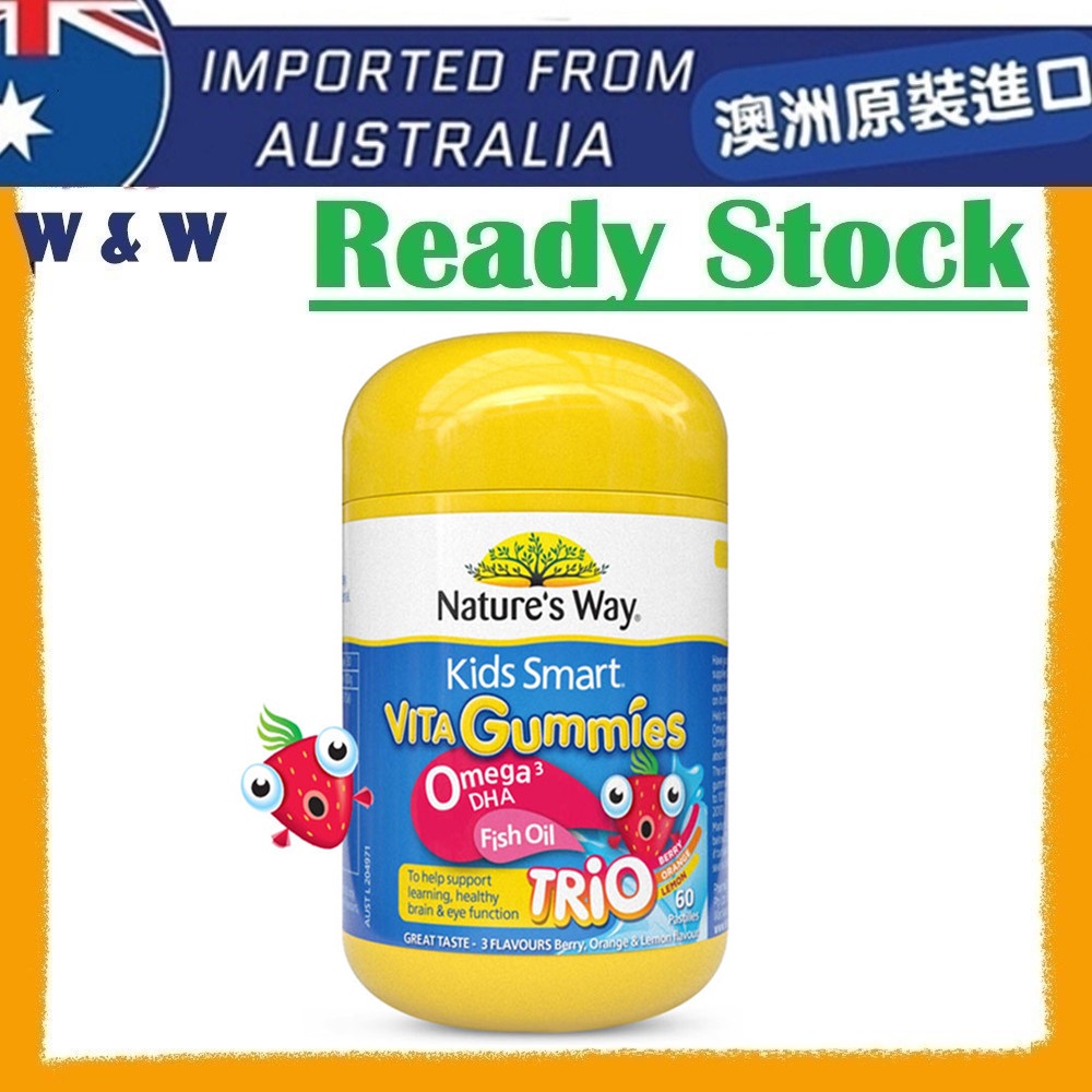 [EXP 05/2025] Nature's Way Kids Smart Vita Gummies Omega3 Fish Oil