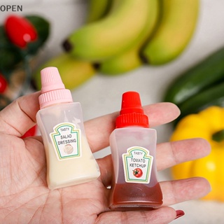 15 mini sauce bottles portable ketchup bottles salad dressing containers  for bento boxes kitchen jars oil