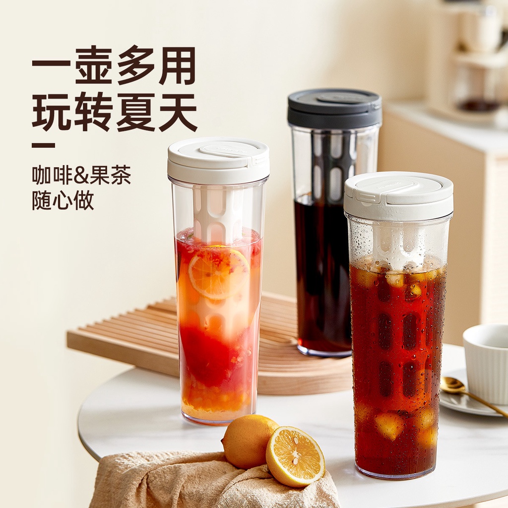 Miyuadkai cup Cold Kettle Large Capacity Plastic Kettle Cold Boiling Water  Kettle High Temperature Household Juice Cup Milk Tea Shop Teapot kitchen