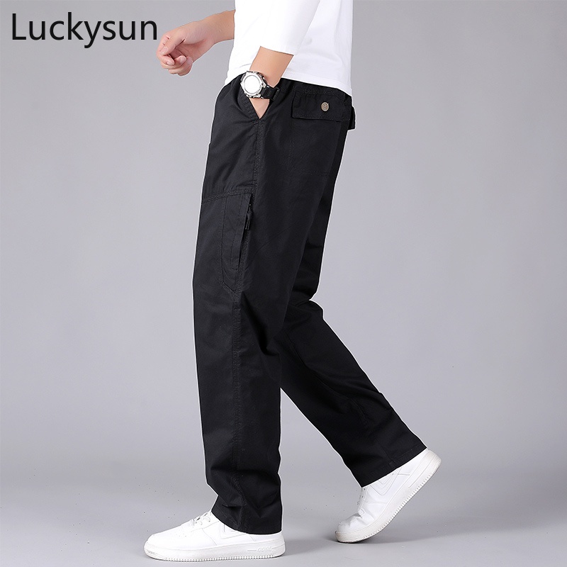 Casual black hot sale pants mens