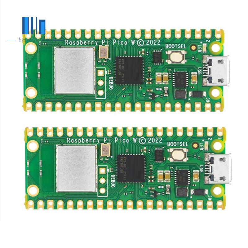 2pcs For Raspberry Pi Pico W Wireless Wifi Module Dual Core Arm Cortex Mo Rp2040 8710