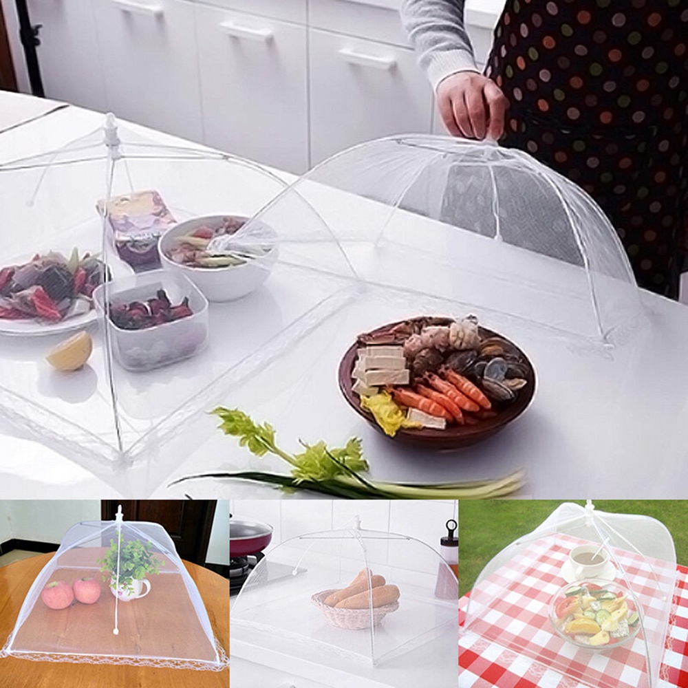 Collapsible Mesh Food Cover Nets for Outdoors Picnic Food Netting