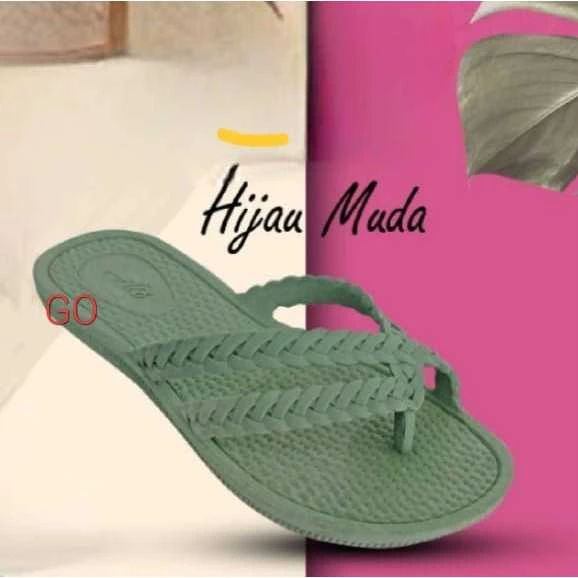 ago ATT RL 205 Tali Kepang Sandal Jepit Sandal Wanita casual murah Original 37-40 - Gambar 4
