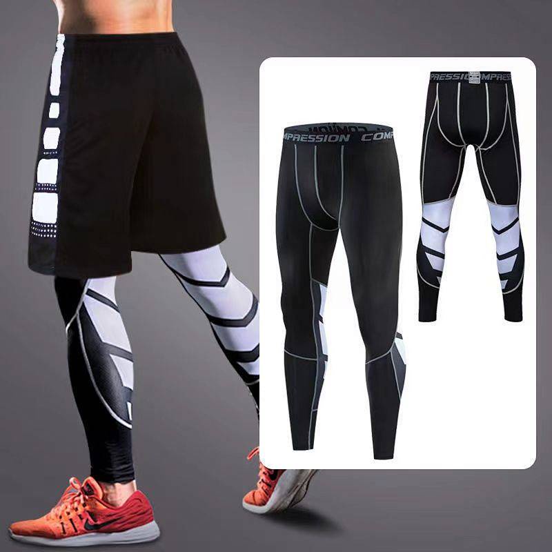 Men's Basketball Compression Leggings Fitness Apparel High Elasticity  Quick-Drying Running Sportswear Basketball Tights For Training