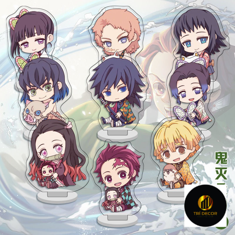 6cm mini Standee Kimetsu No Yaiba ver chibi stand acrylic anime mica ...