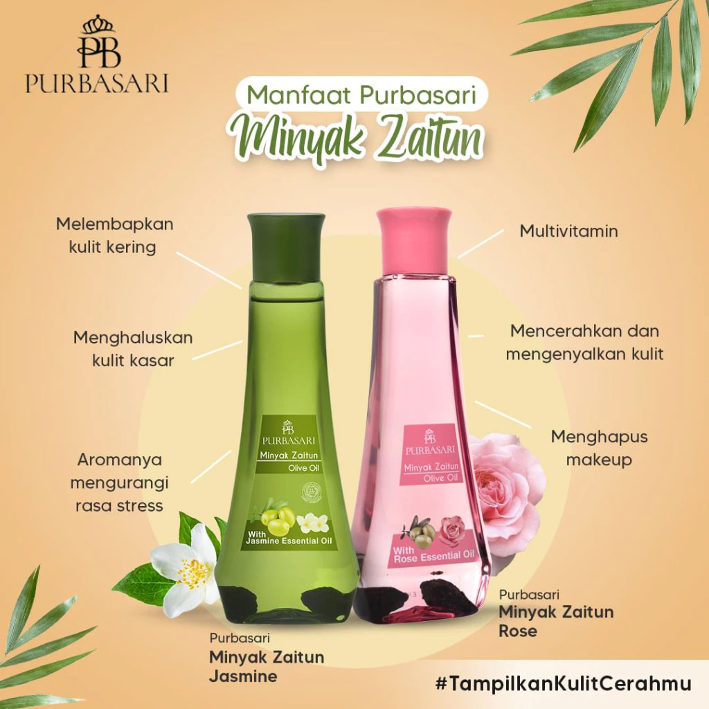Purbasari Minyak Zaitun 150ml - Olive Oil / Merah Jingga Official - Gambar 2