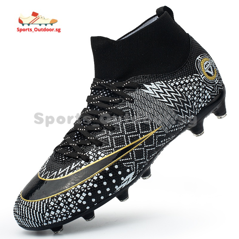 Sports_Outdoor.Sg Men Soccer Boots Child Cleats Football Boots High