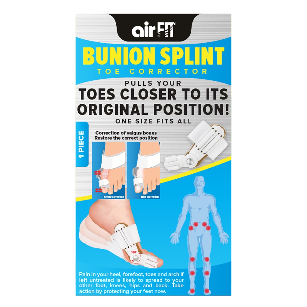 Airfit Medi Footcare Bunion Splint Toe Corrector 1 Piece Bunion