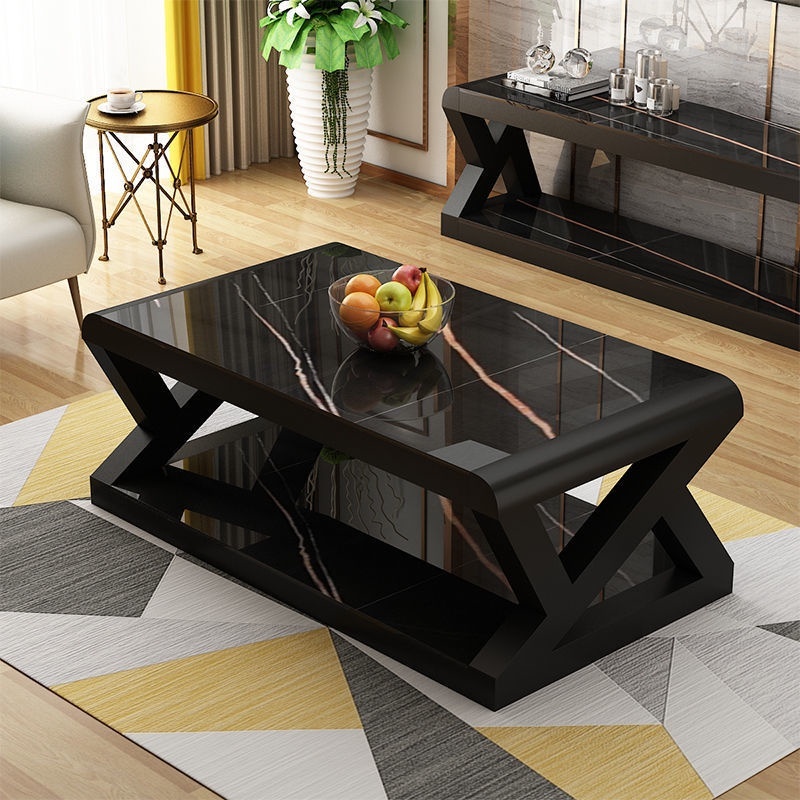 Simple Modern Coffee Table Small Living Room Household Tempered Glass Office T5pe Sho Singapore