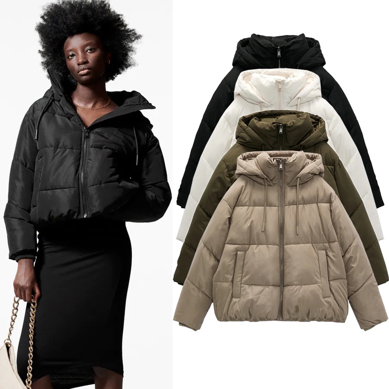 Autumn Winter Warm Bread Coat Loose Small Hooded Cotton Coat Jacket ...