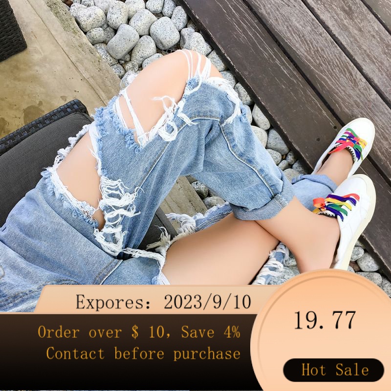 Girls hot sale ripped jean