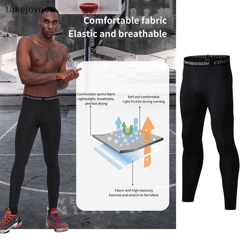 Breathable Quick Drying Basketball Tights Pants American NBA Men'S  Basketball Compression Leggings Quick-Dry Fitness Training Pants