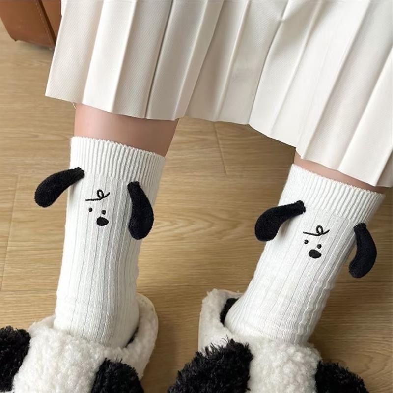 JK Girls Cartoon Socks Instagram Trendy and Versatile Three Dimensional ...
