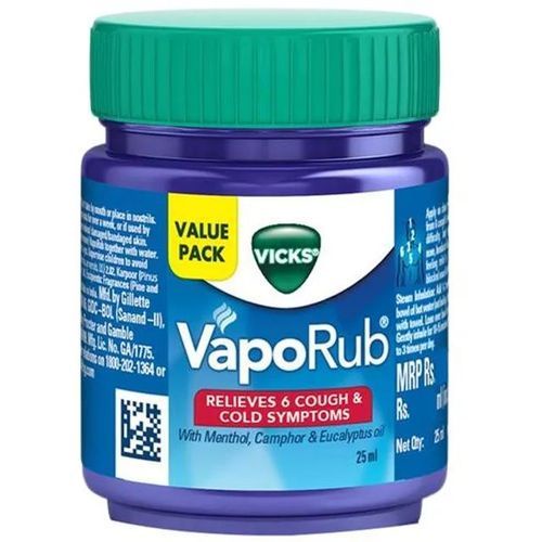 Vicks Vapo Rub With Menthol Camphor And Eucalyptus Oil 25g | Shopee ...