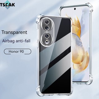 Cheap Gradient Silicone Case For Honor 90 Pro 90lite 80pro 70 Pro Plus Four  Corners Shockproof Airbags Soft TPU Transparent Back Cover For Honor X50i  X40