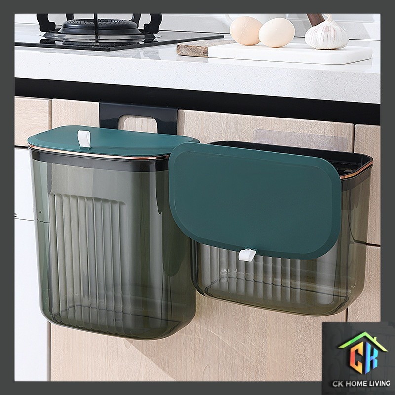 Wall Mounted Hanging Trash Bin Kitchen Countertop Compost Bin