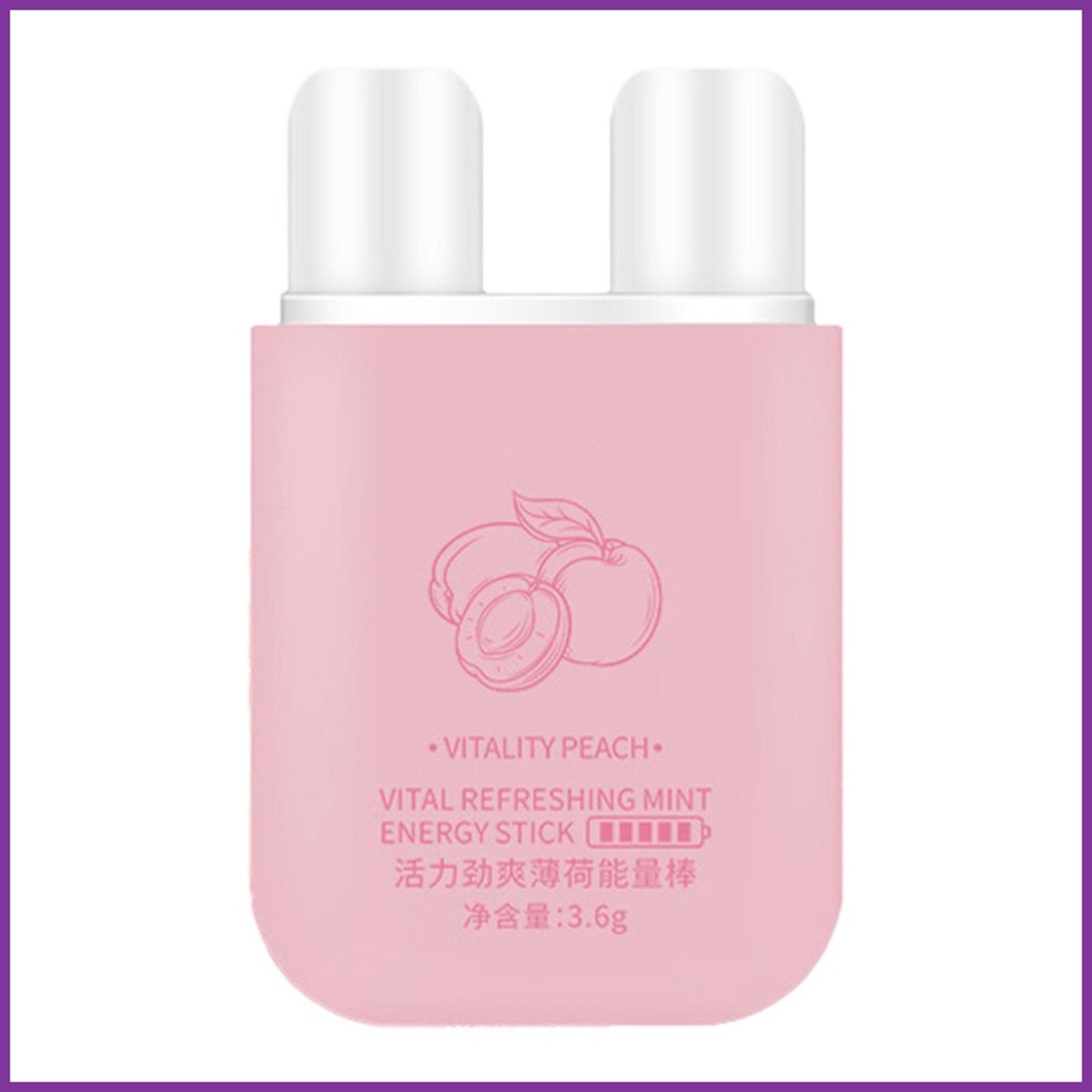 Nasal Inhaler Stick Refreshing AntiSleep 2Hole Nasal Inhaler Portable