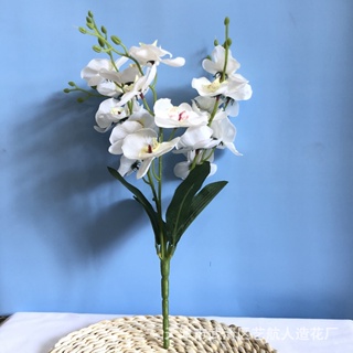 1pc Silk Butterfly Orchid Artificial Flowers Bouquet For Wedding Home  Decoration Real Touch Phalaenopsis Fake Flowers Rose-Peony 5