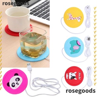 Cute USB Cup Warmer Heater Coffee Mug Heating Coaster Water Milk Tea  Heating Pad Smart Thermostatic Coaster Hot Plate Girls Gift