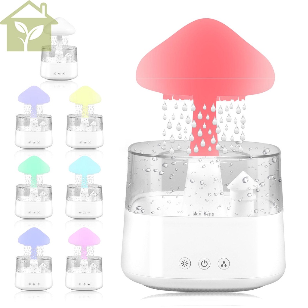 Rain Drop Humidifier Water Drip with Remote 7 Light Colours Humidifier ...