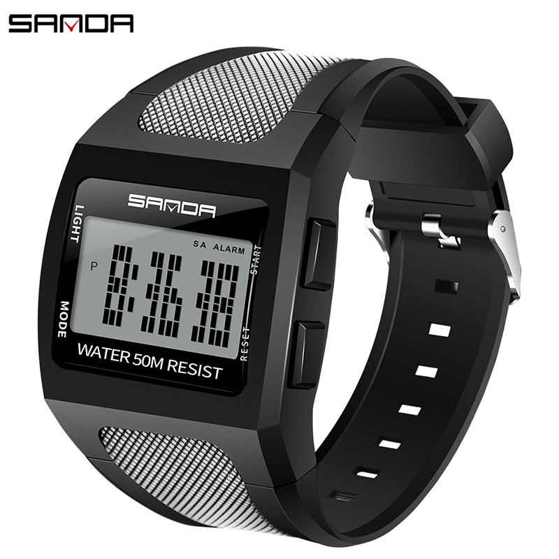 Men's digital watch large on sale display