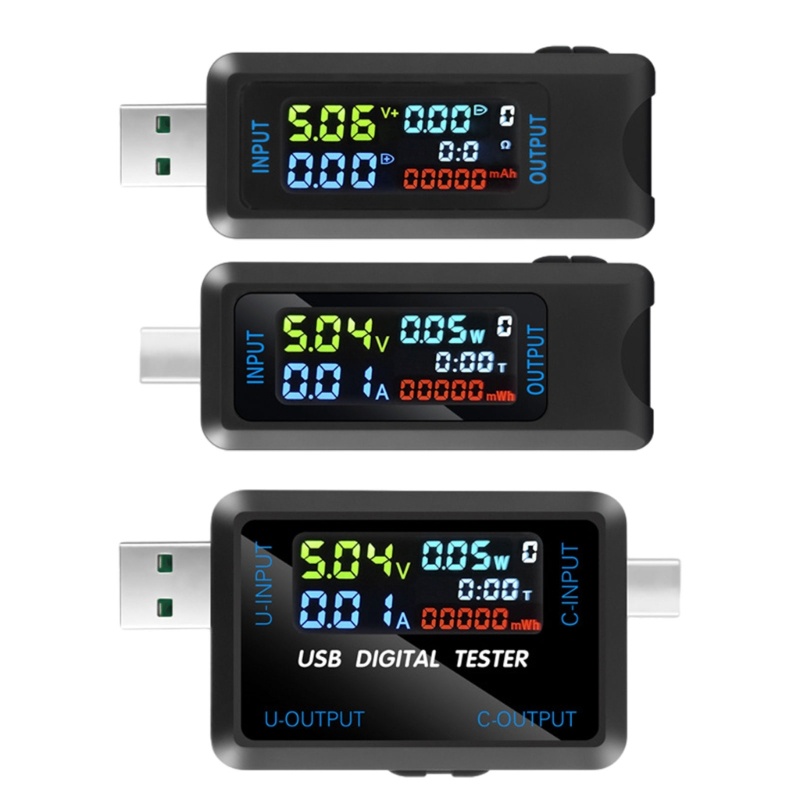 Alilin USB C USB Tester Power Meter Digital Multimeter 4 5-36V 0-5A ...