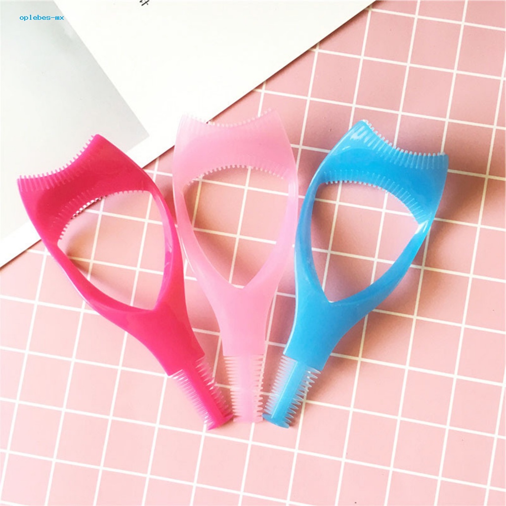 oplebes Eyelash Curler with Comb Eyelid Circle and Lash Comb Set 3in1