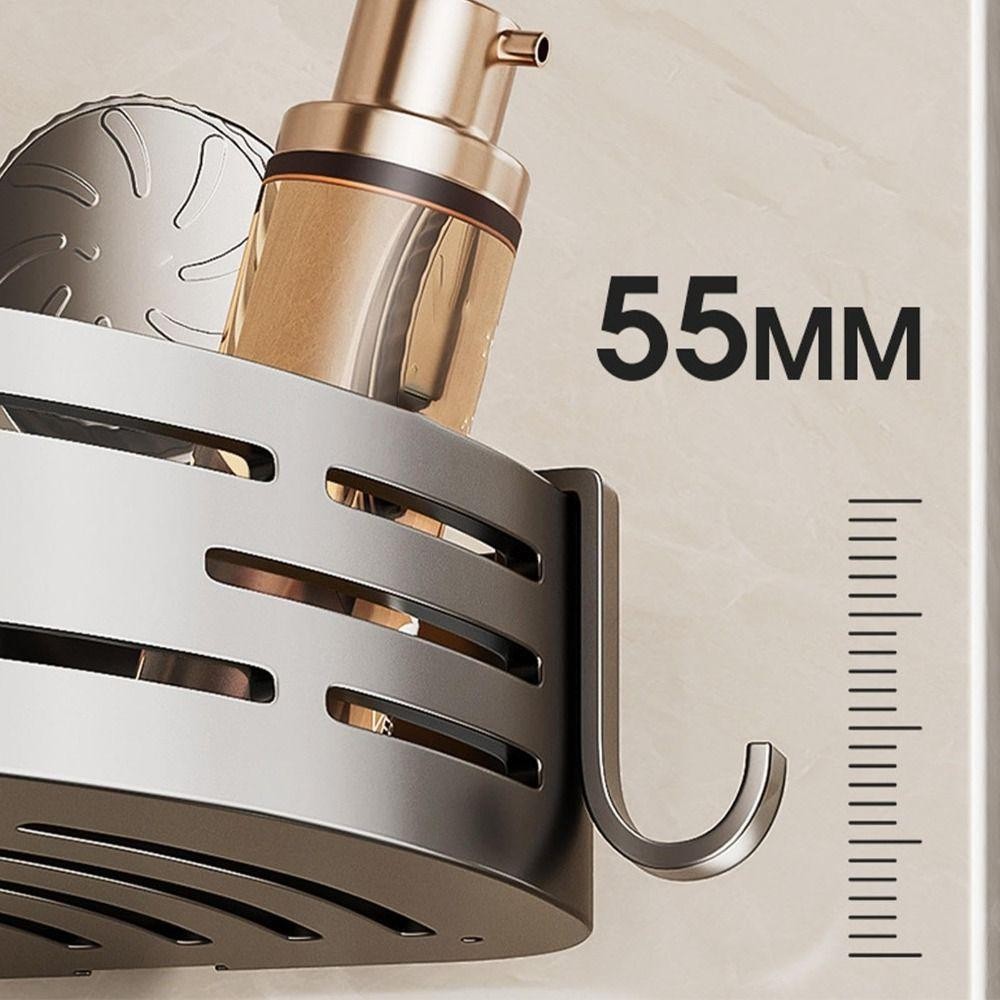 TARSURESG Corner Shower Rack, Suction Cups No Drill Bathroom Shelves ...