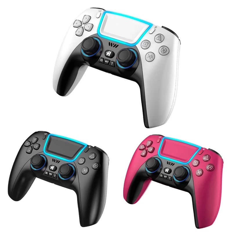 Wireless BT Game Controller Gamepad for PS4 Console con RGB Light