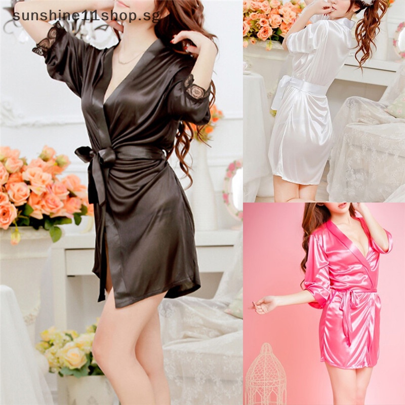 Sexy Sa Night Robe Lace Bathrobe Perfect Wedding Bride