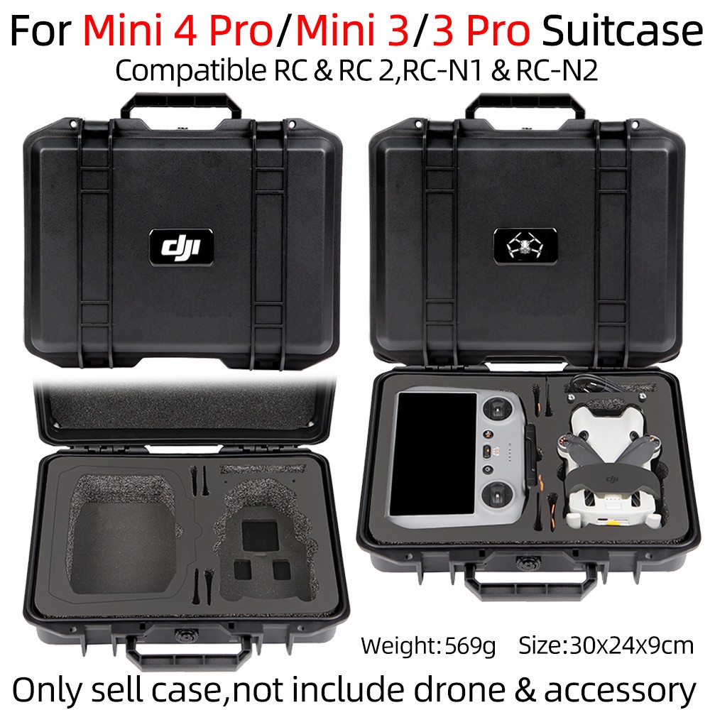 STARTRC Étui de transport rigide étanche pour DJI Mini 3 Pro/Mini 3