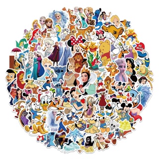 10/50PCS Disney Cartoon Characters Theme Waterproof Stickers for