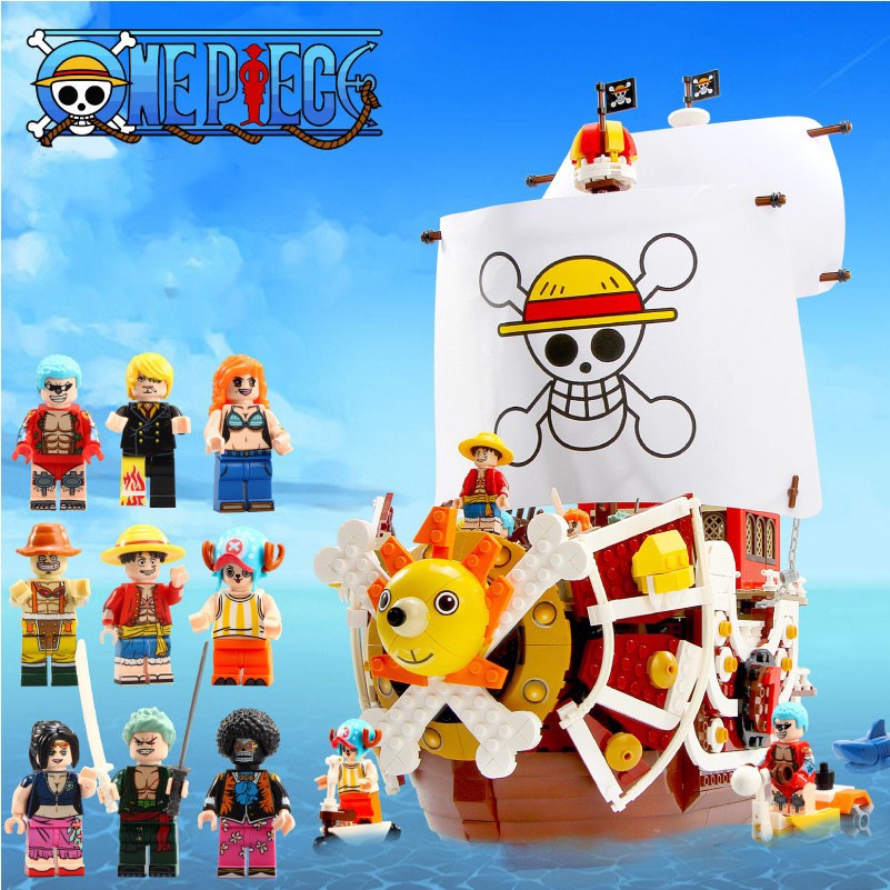 Compatible with Lego One Piece Thousand Sunny Assembled Building Blocks