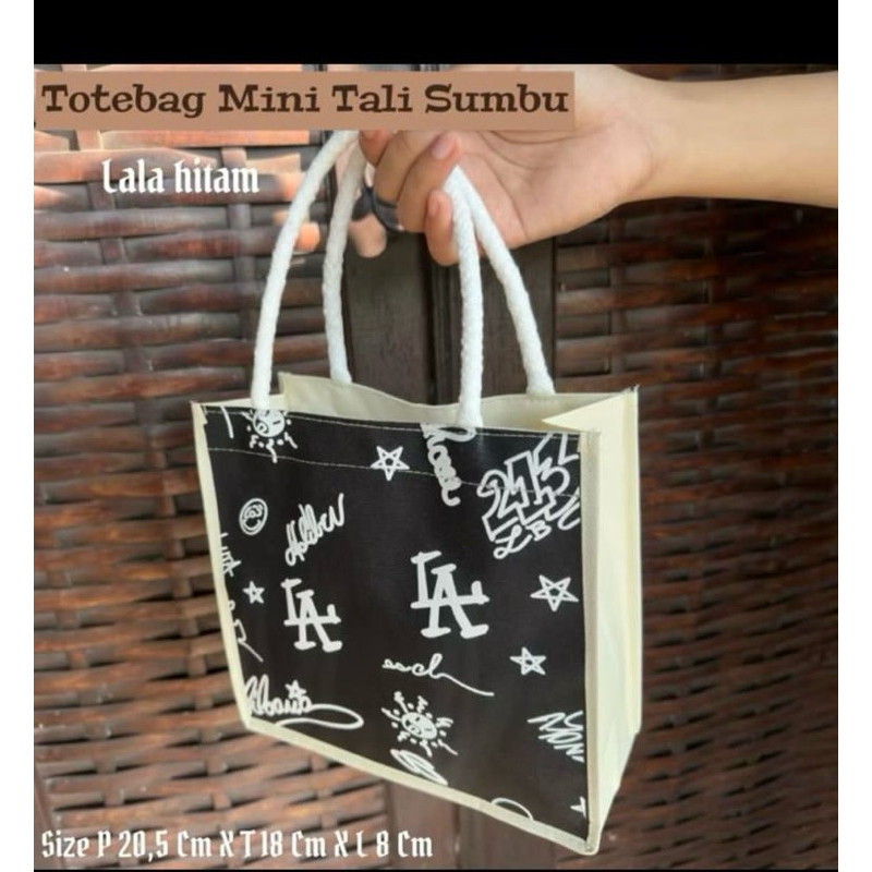 Totebag Tali Sumbu Tas Tenteng Wanita Karakter - Gambar 3