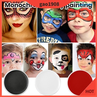 12 Colors Face Body Paint Oil Painting Black White Clown Face Paint  Halloween Party Fancy Makeup Palette 