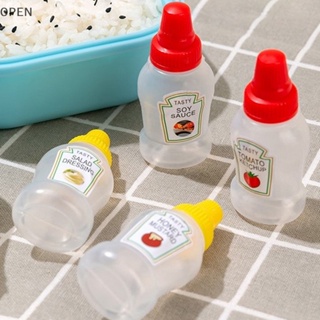 1 Set Mini Sauce Bottle Refillable Ketchup Honey Salad Containers Bottles  Portable Sauce Jars Lunch Box Dressing Dispensers Box