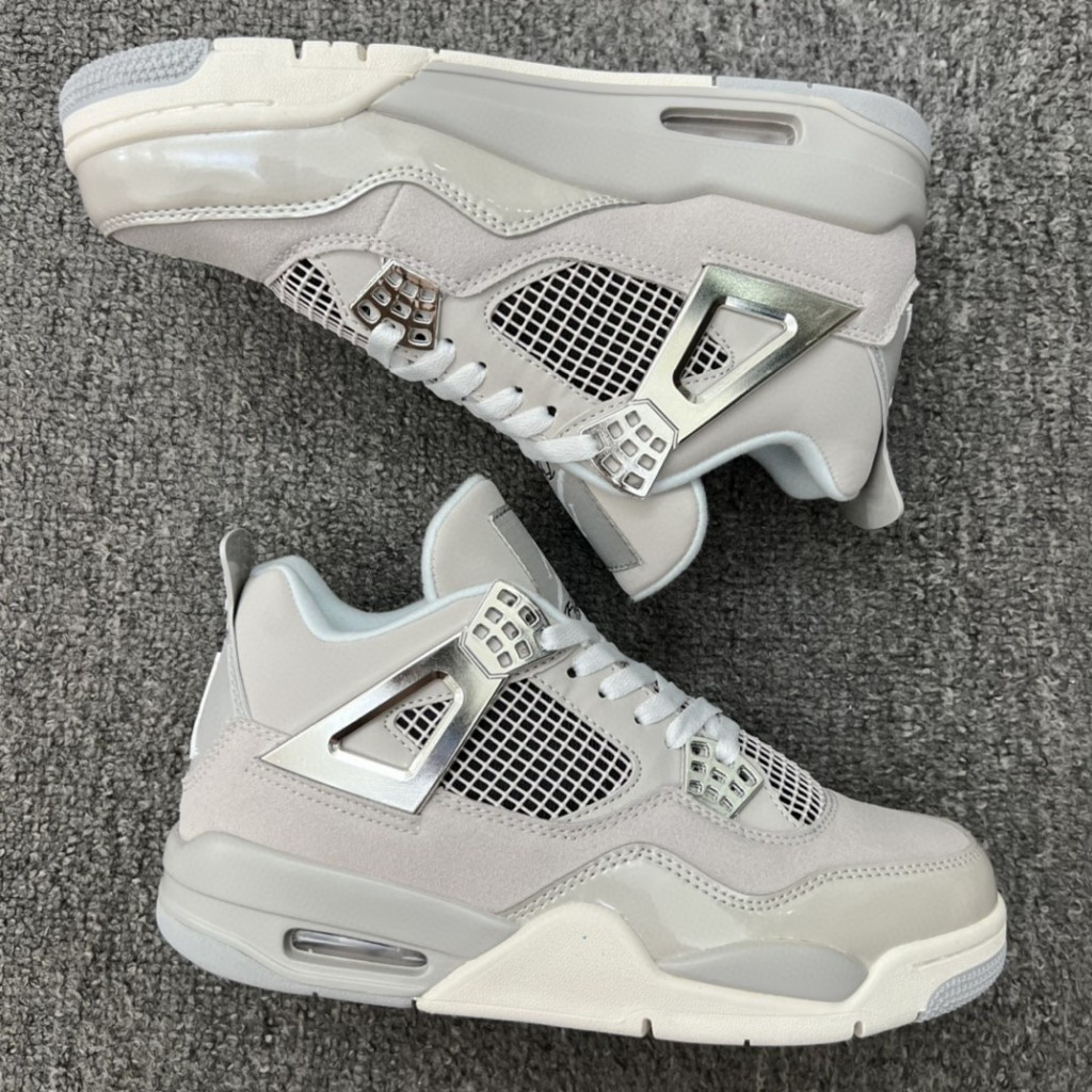 jordan 4 gray and green