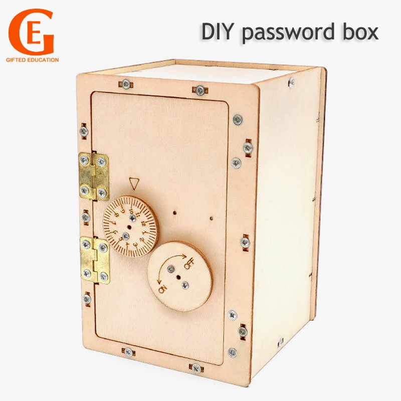 GIFTED EDUCATION DIY Mechanical Password Box Kids Strong Box School ...