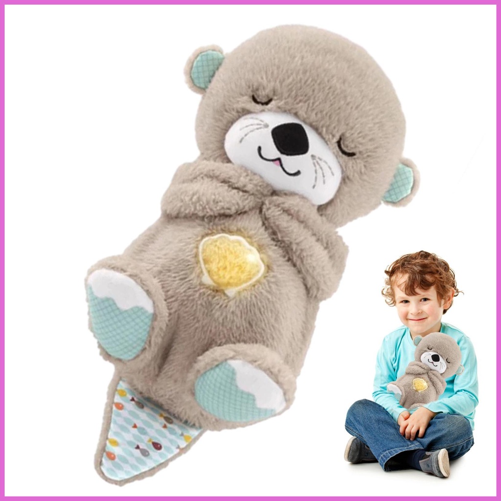 Breathing Stuffed Animals Plush Sound Machine Adorable Breathing Sleep ...